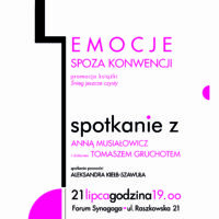 Literatura... | Emocje spoza konwencji. Promocja książki Anny Musiałowicz