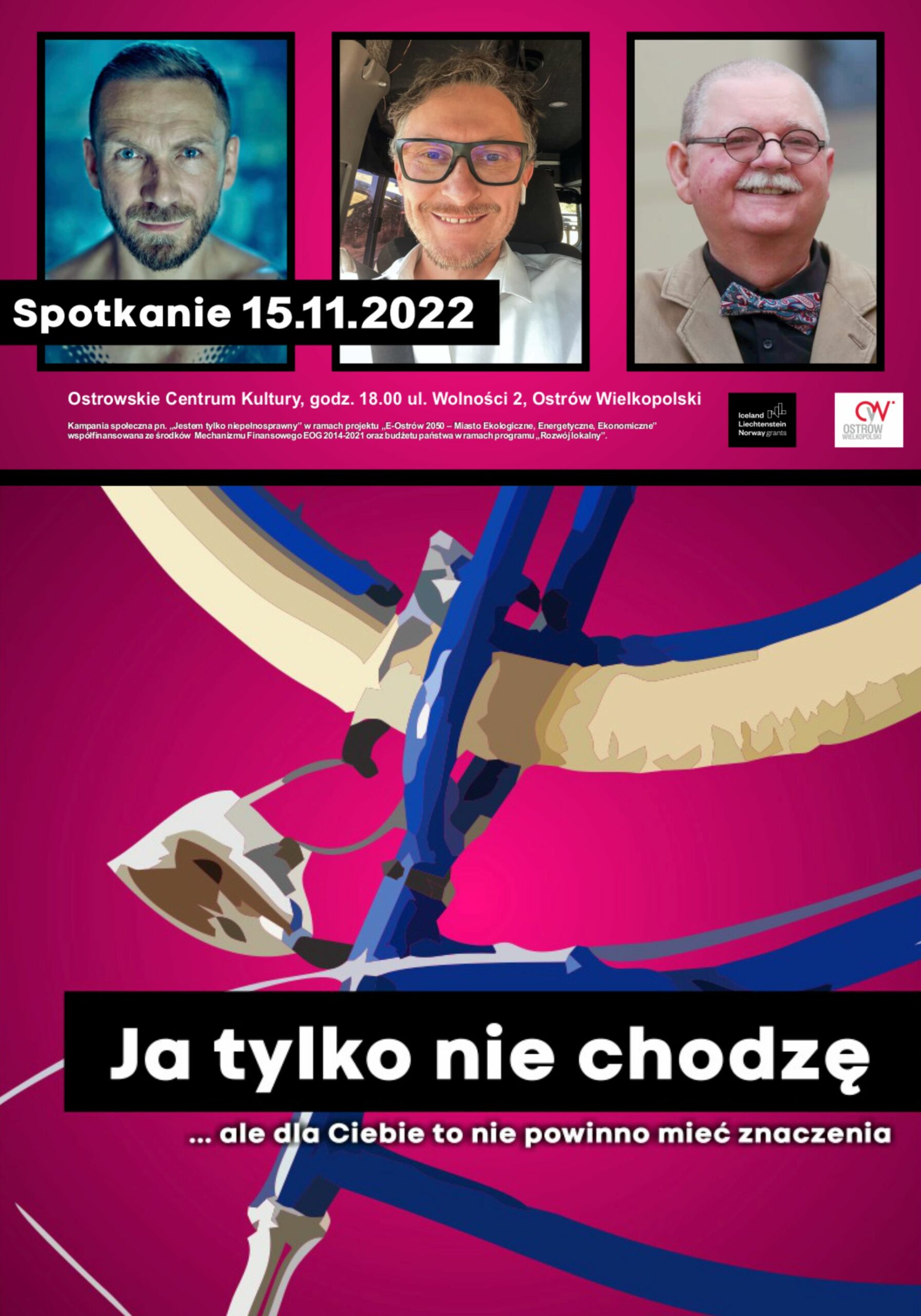 Kossakowski, Woroch, Peśla- spotkanie z Gośćmi Specjalnymi Kampanii "Jestem tylko niepełnosprawny"