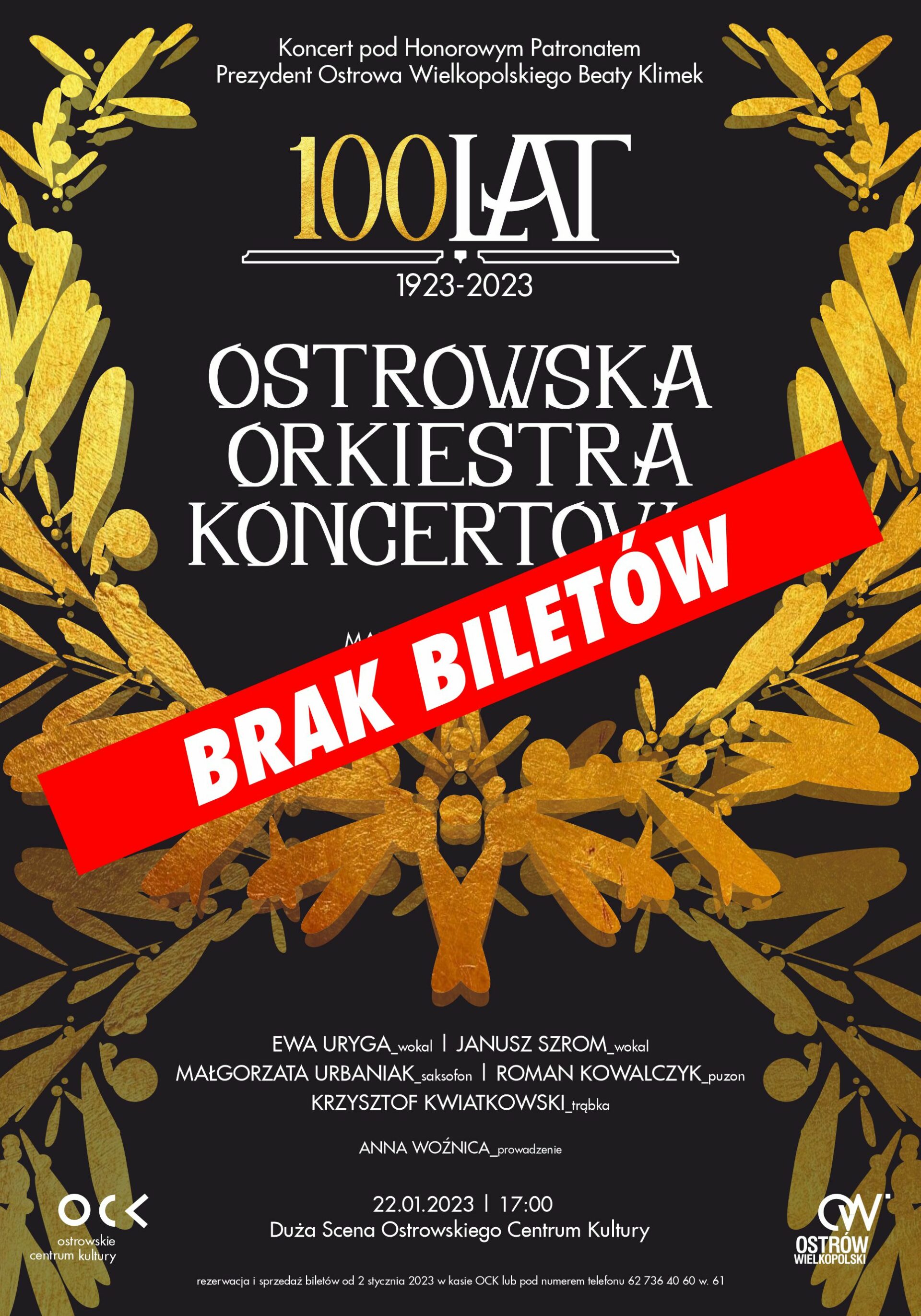 Ostrowska Orkiestra Koncertowa | 100 lat. Koncert specjalny