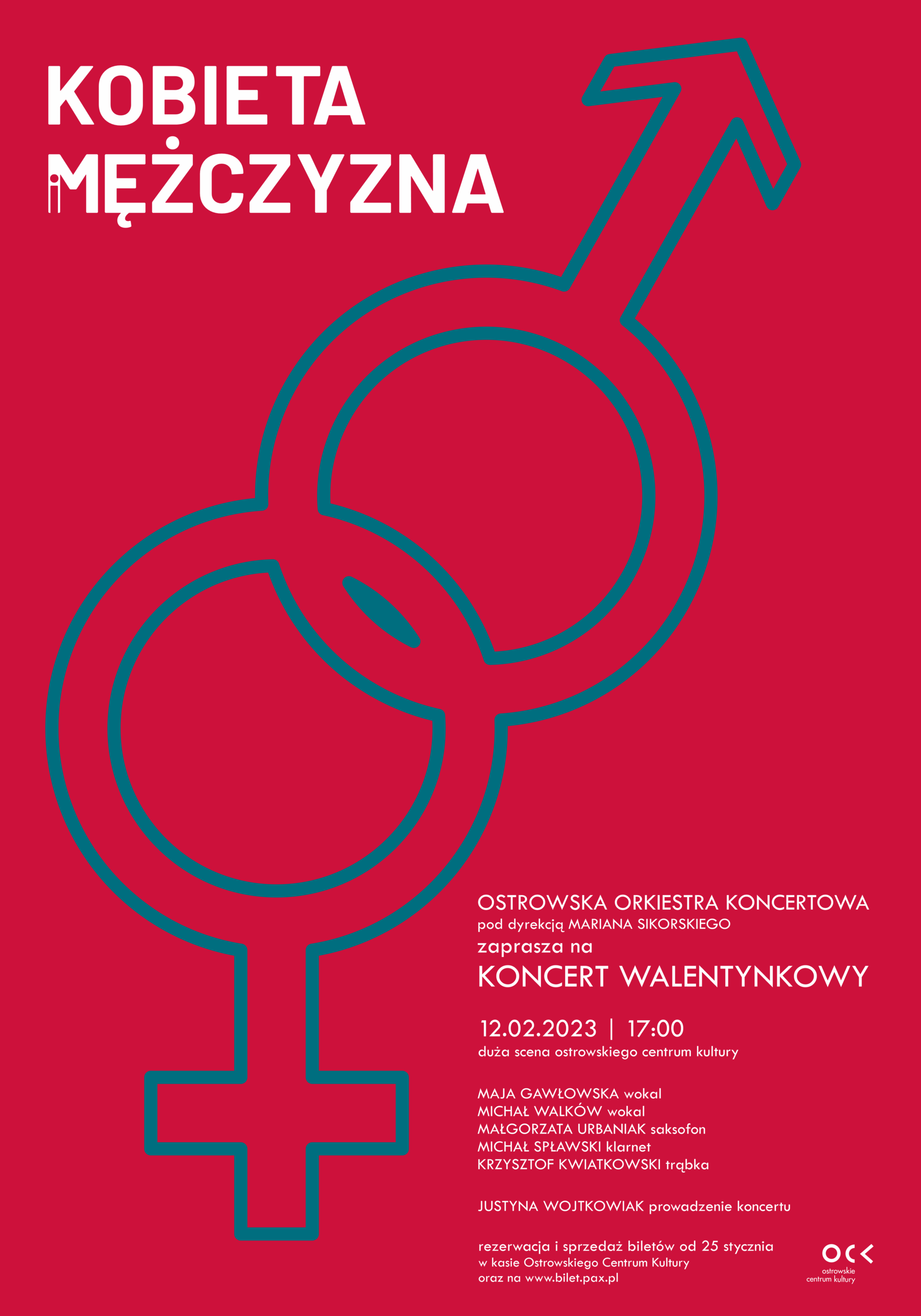 Ostrowska Orkiestra Koncertowa | Kobieta i mężczyzna | koncert walentynkowy