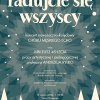 Radujcie się wszyscy | koncert Chóru Męskiego ECHO