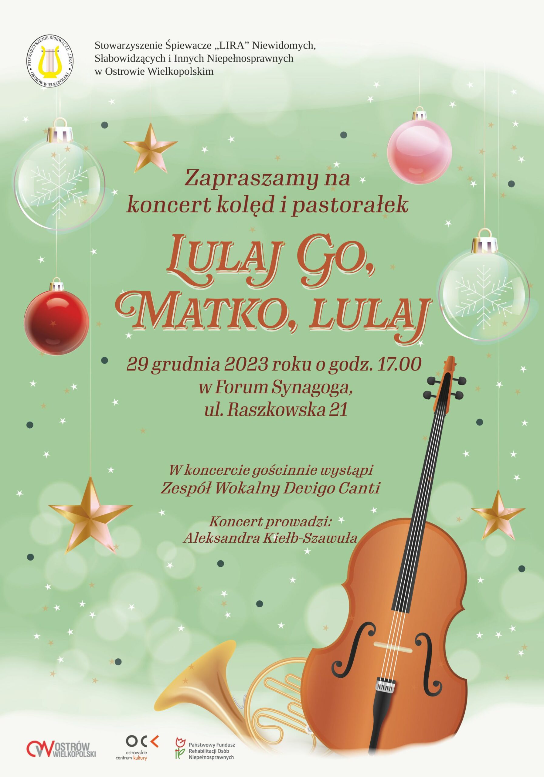 Stowarzyszenie Śpiewacze LIRA | koncert kolęd i pastorałek Lulaj Go, Matko, lulaj