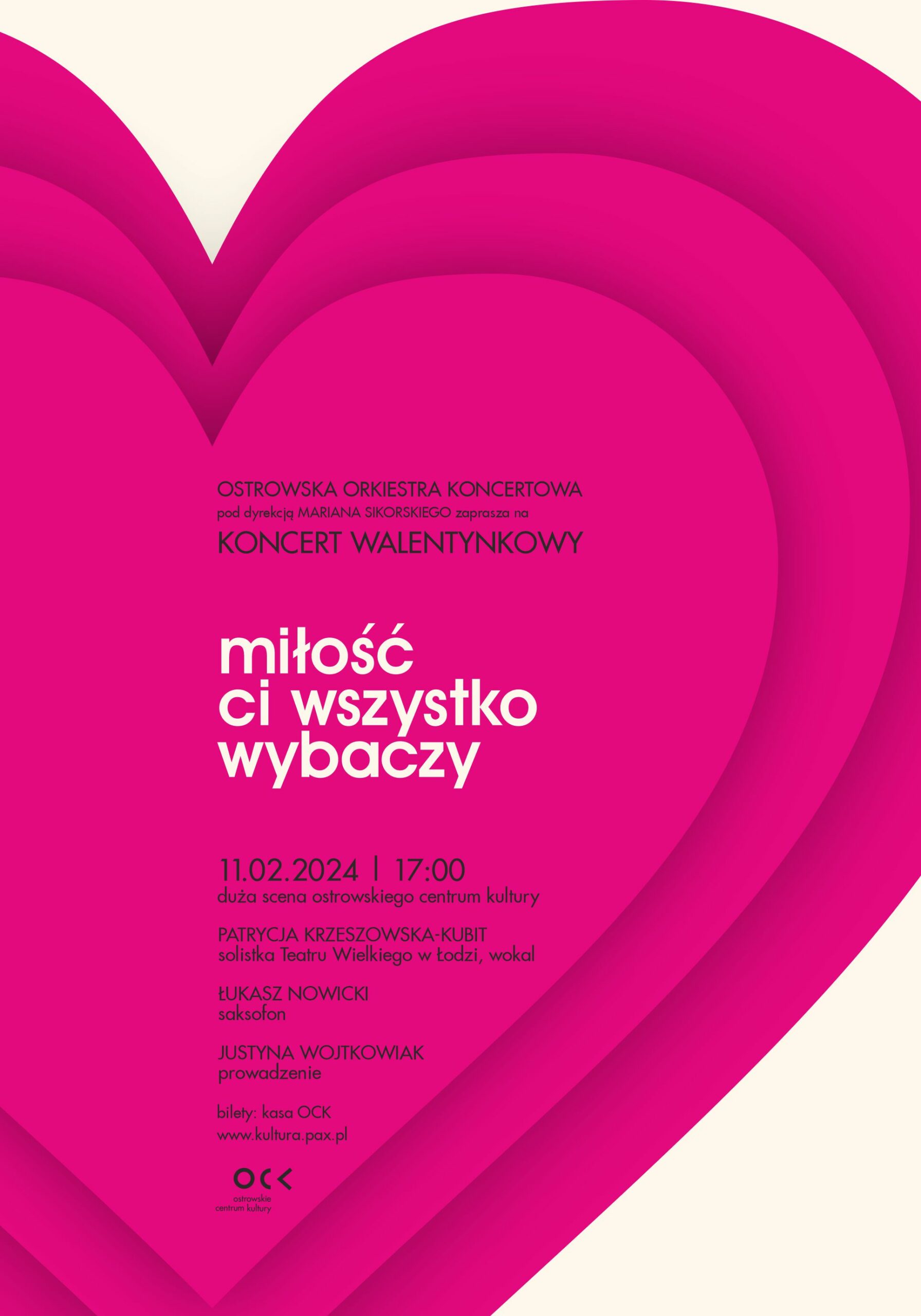 Ostrowska Orkiestra Koncertowa | Miłość Ci wszystko wybaczy | koncert walentynkowy