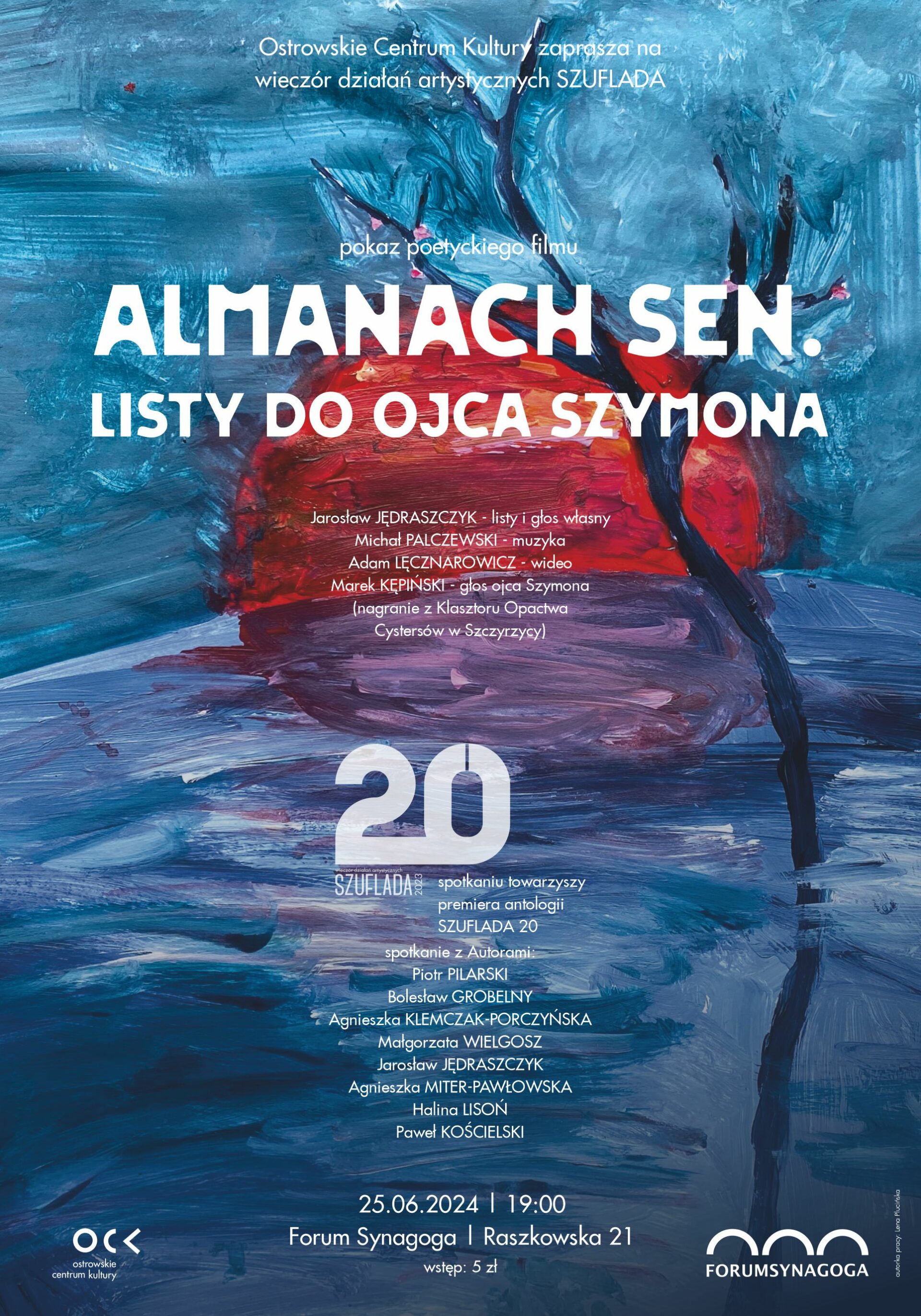 Almanach sen. Listy do Ojca Szymona | promocja antologii Szuflada 20