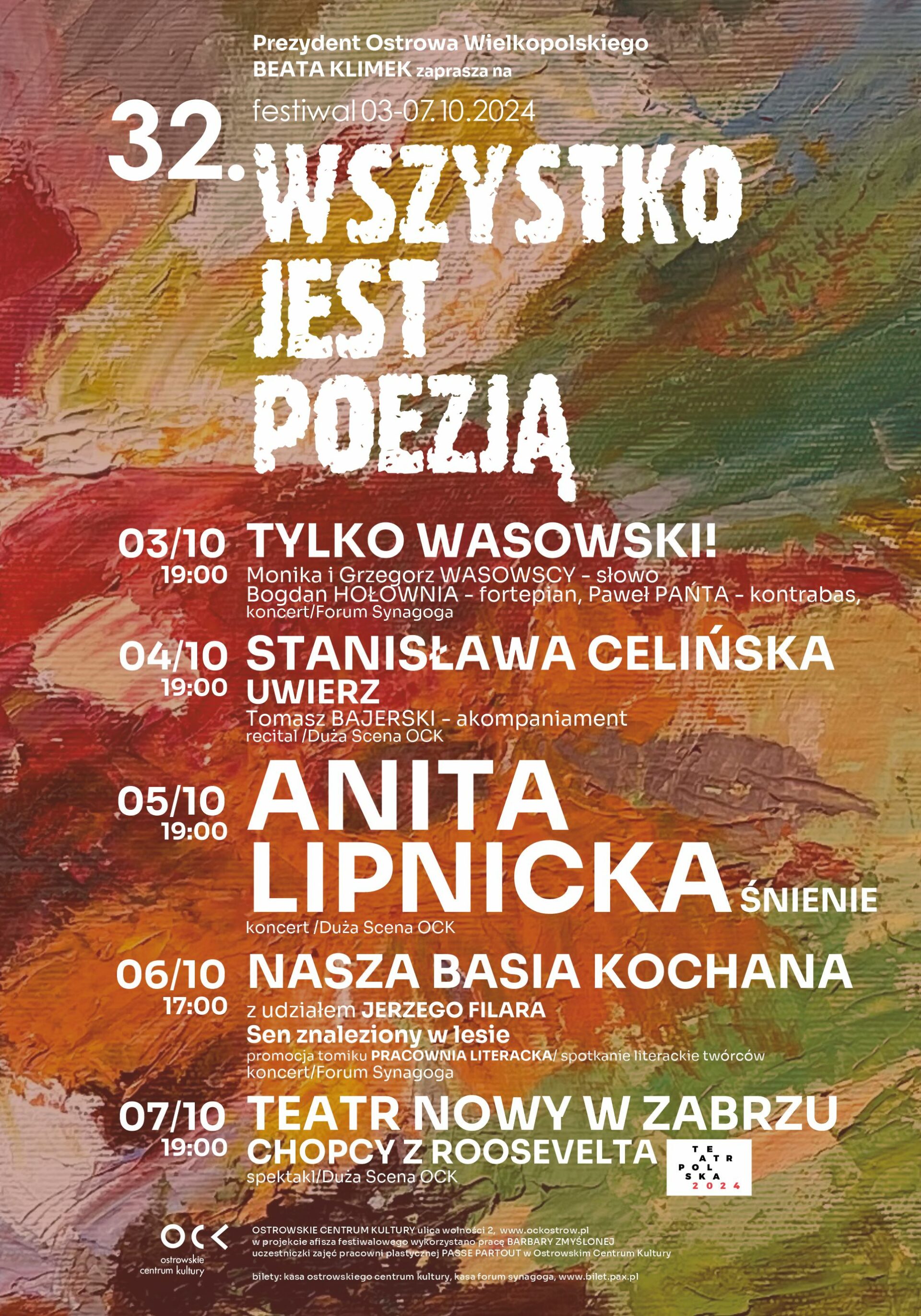 32. festiwal Wszystko Jest Poezją