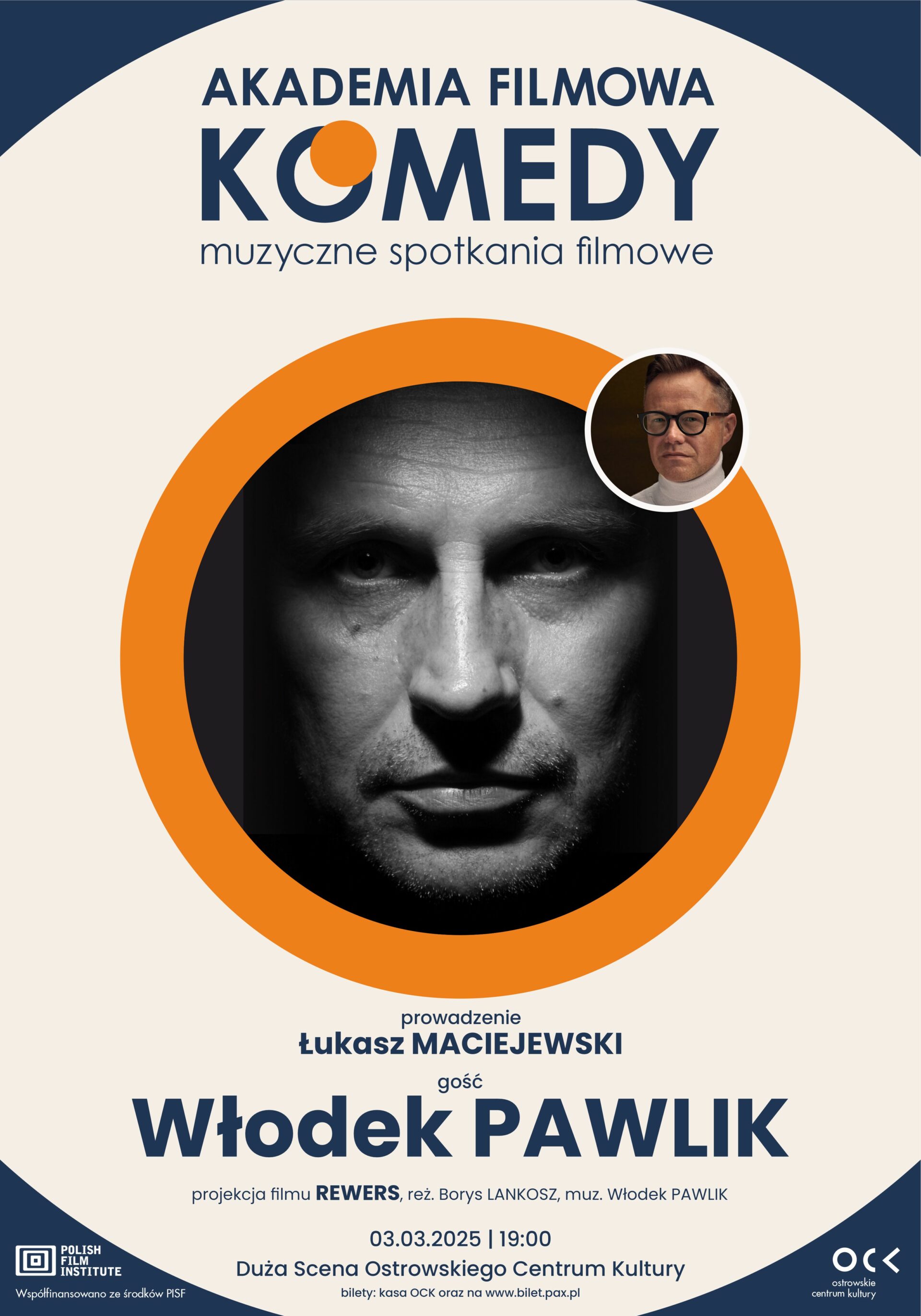 AKADEMIA FILMOWA KOMEDY muzyczne spotkania filmowe | Włodek Pawlik | Rewers