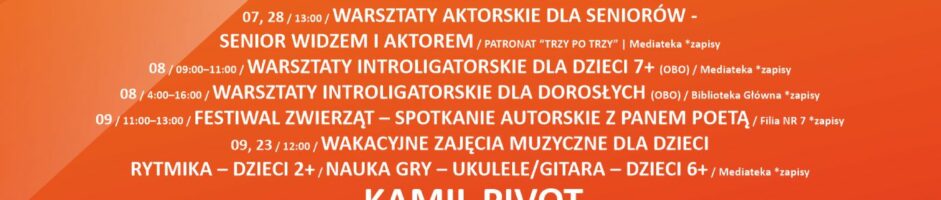 KULTURALNE LATO W MIEŚCIE 2025 | LIPIEC