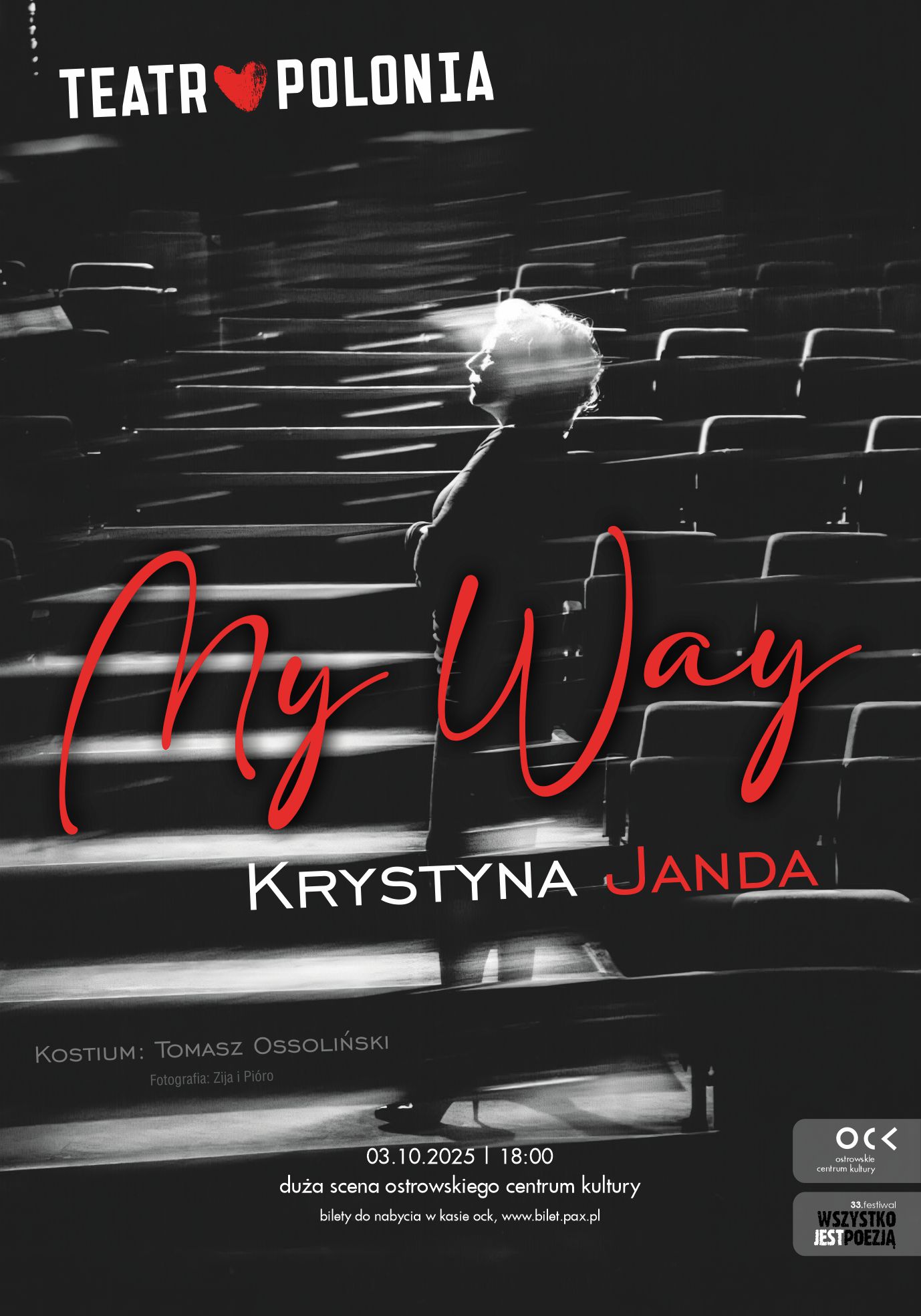 33. Festiwal Wszystko Jest Poezją | Krystyna Janda. My Way