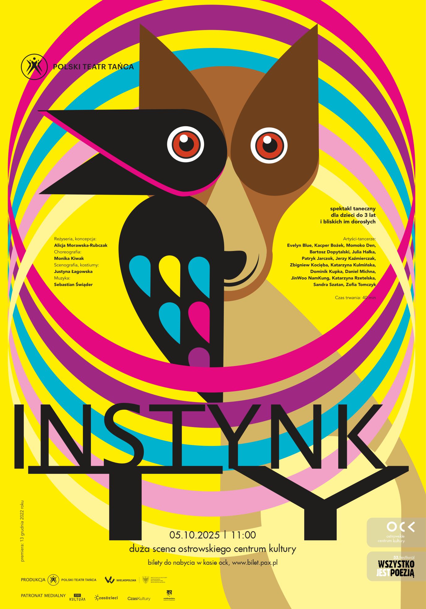 33. Festiwal Wszystko Jest Poezją | Polski Teatr Tańca | InstynkTY