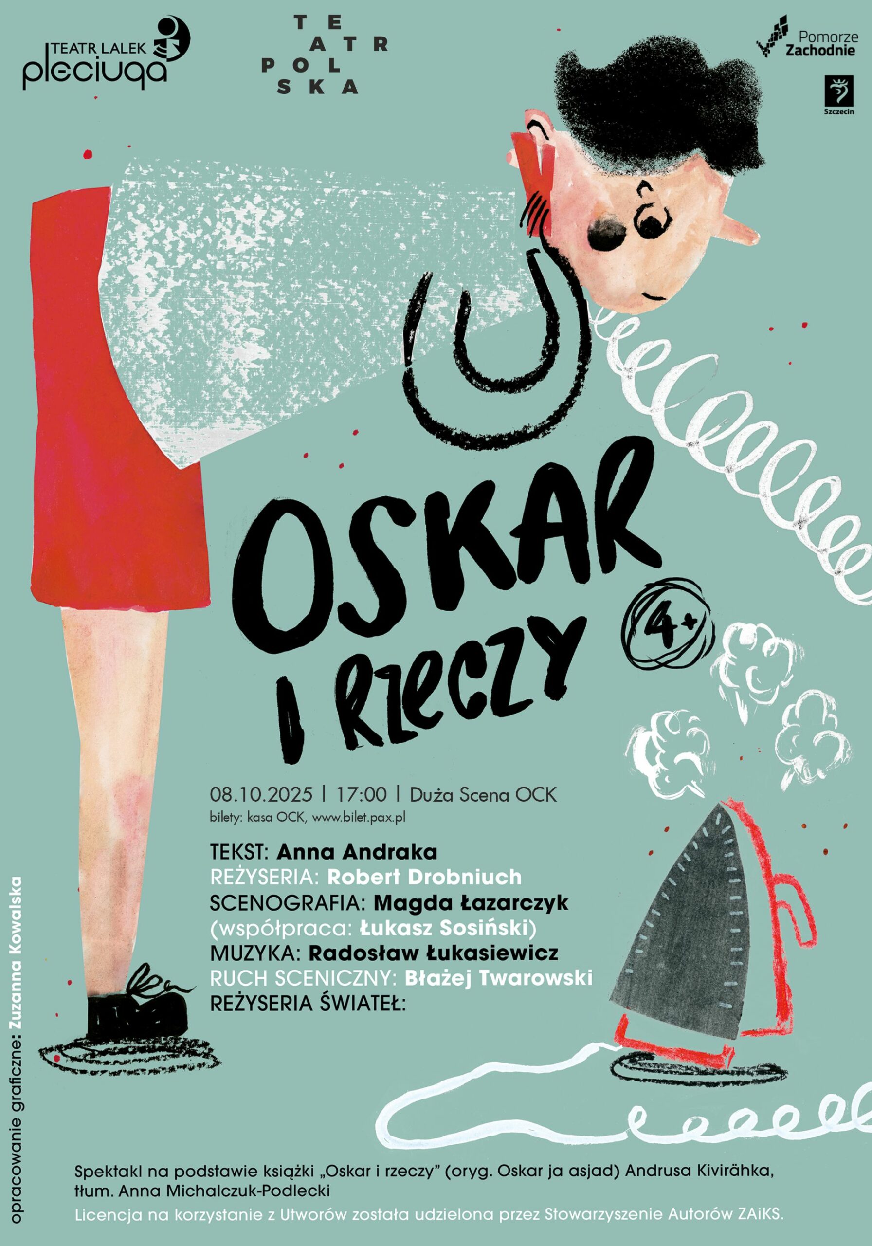 Teatr Polska | Oskar i rzeczy | Teatr Lalek "Pleciuga" w Szczecinie