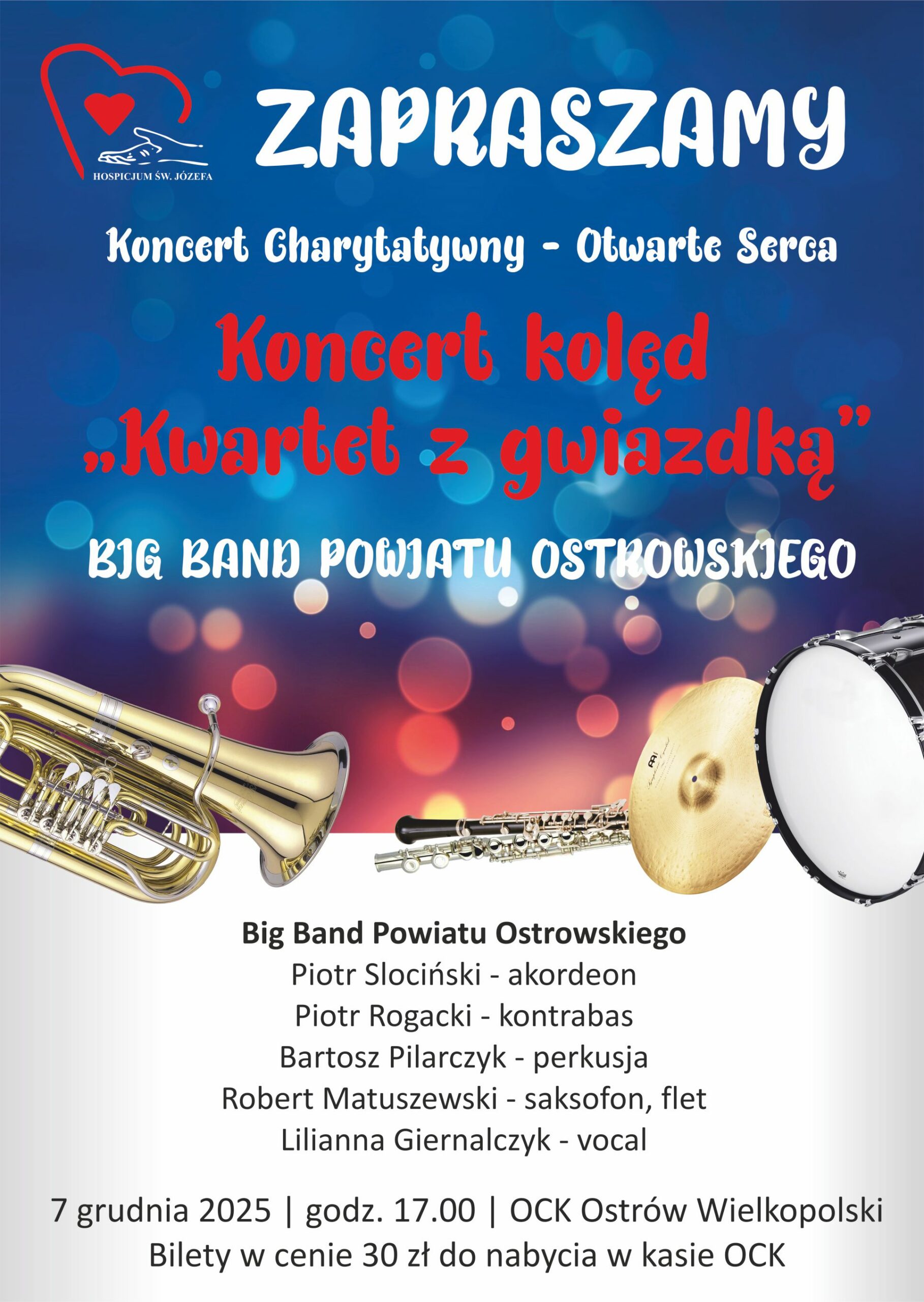 Koncert kolęd "Kwartet z gwiazdką" | Big Band Powiatu Ostrowskiego
