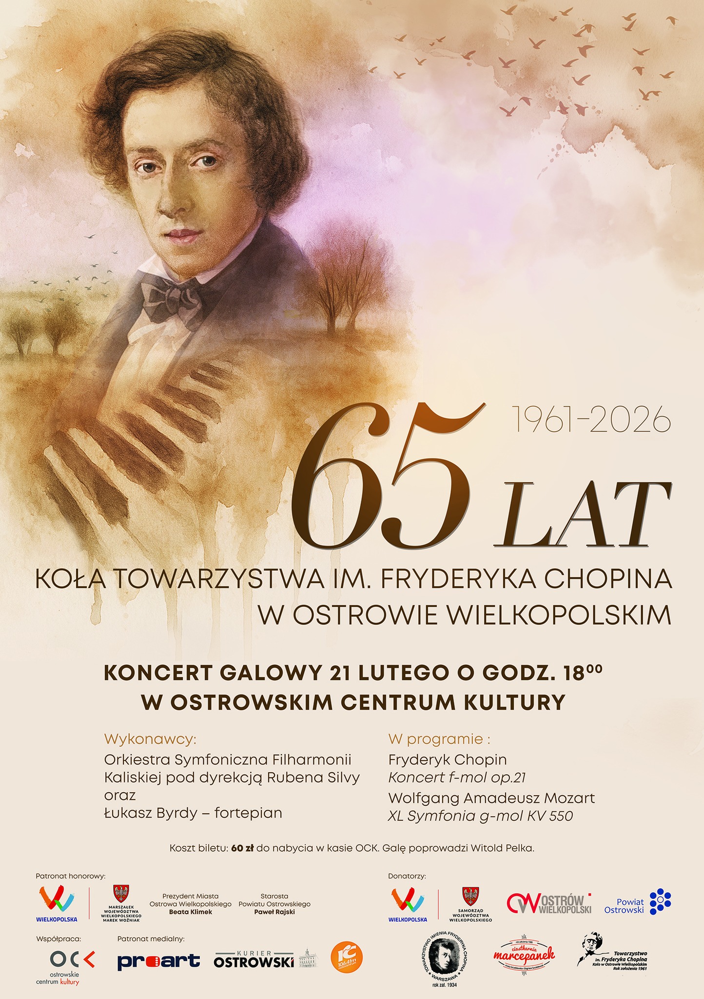 65 lat Koła Towarzystwa im. Fryderyka Chopina w Ostrowie Wielkopolskim