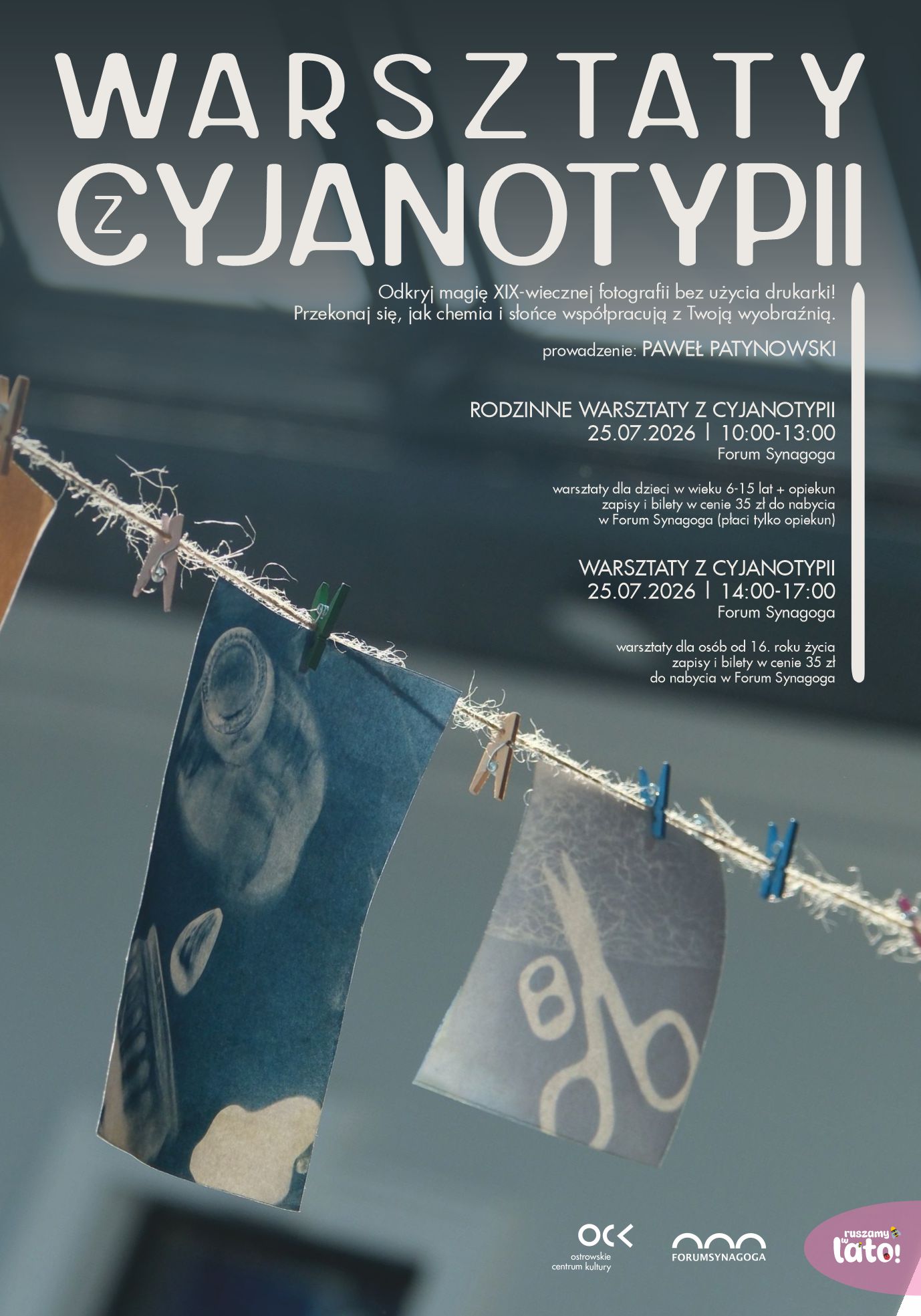 Ruszamy w lato! | Rodzinne warsztaty z cyjanotypii