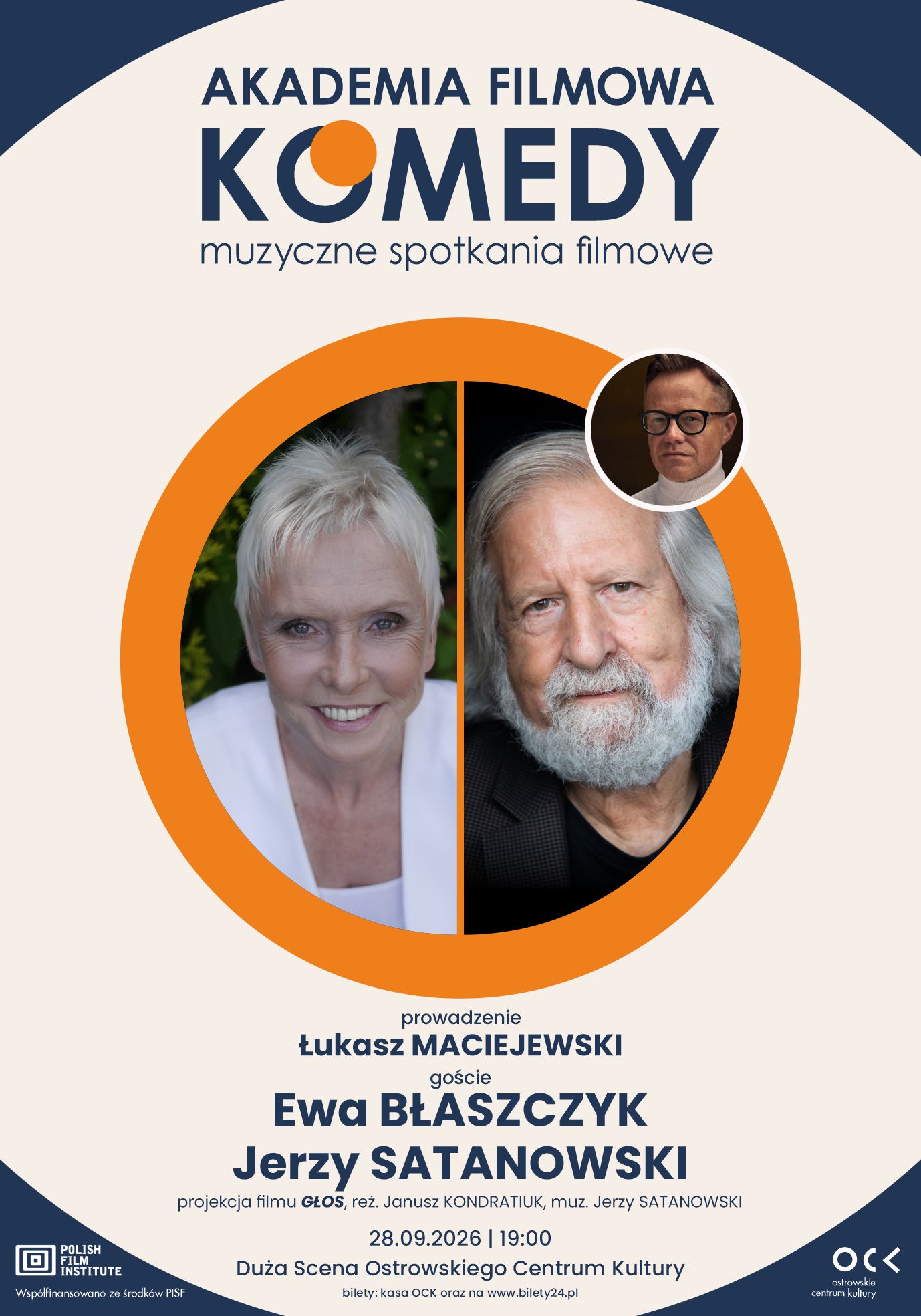AKADEMIA FILMOWA KOMEDY muzyczne spotkania filmowe | Ewa Błaszczyk i Jerzy Satanowski | Głos